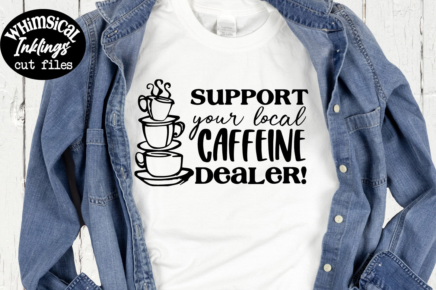 Caffeine Dealer| Coffee SVG| Barista SVG