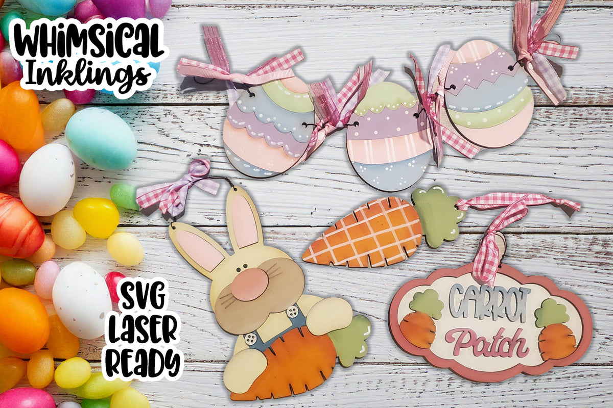 Carrot Patch Easter Set Laser SVG| Easter Laser SVG|Spring – Whimsical ...