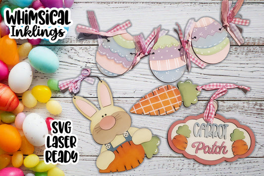 Carrot Patch Easter Set Laser SVG| Easter Laser SVG|Spring