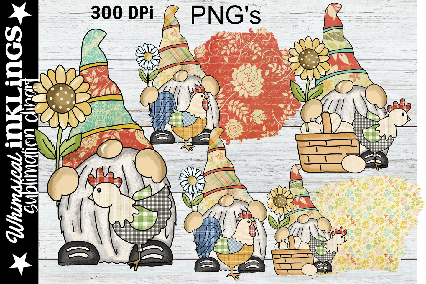 Chicken Farm Gnomes Sublimation| Farm Sublimation| Chicken Design