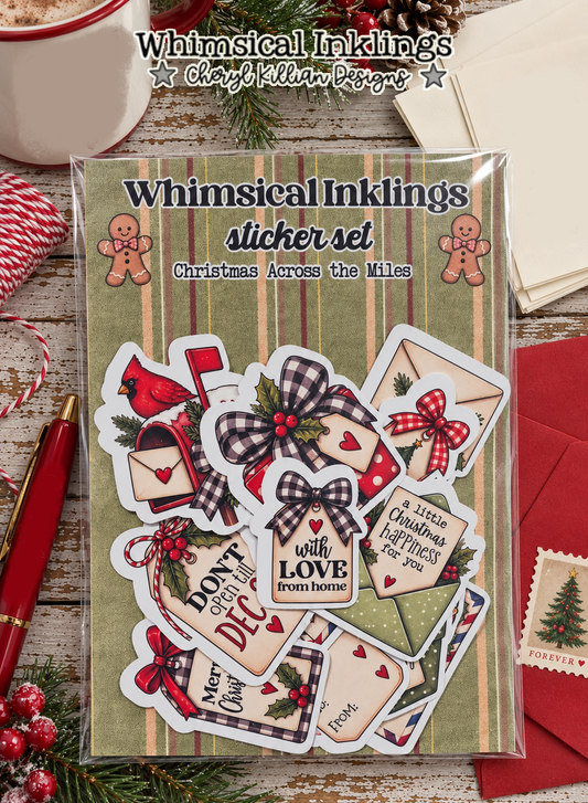 Christmas Across the Miles Sticker Pack | Christmas Stickers
