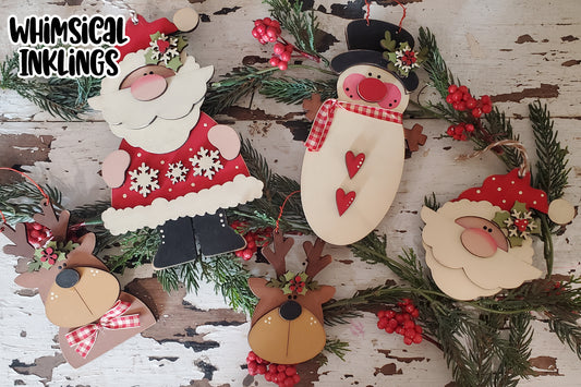 Christmas Clan Ornaments DIY Wood Set