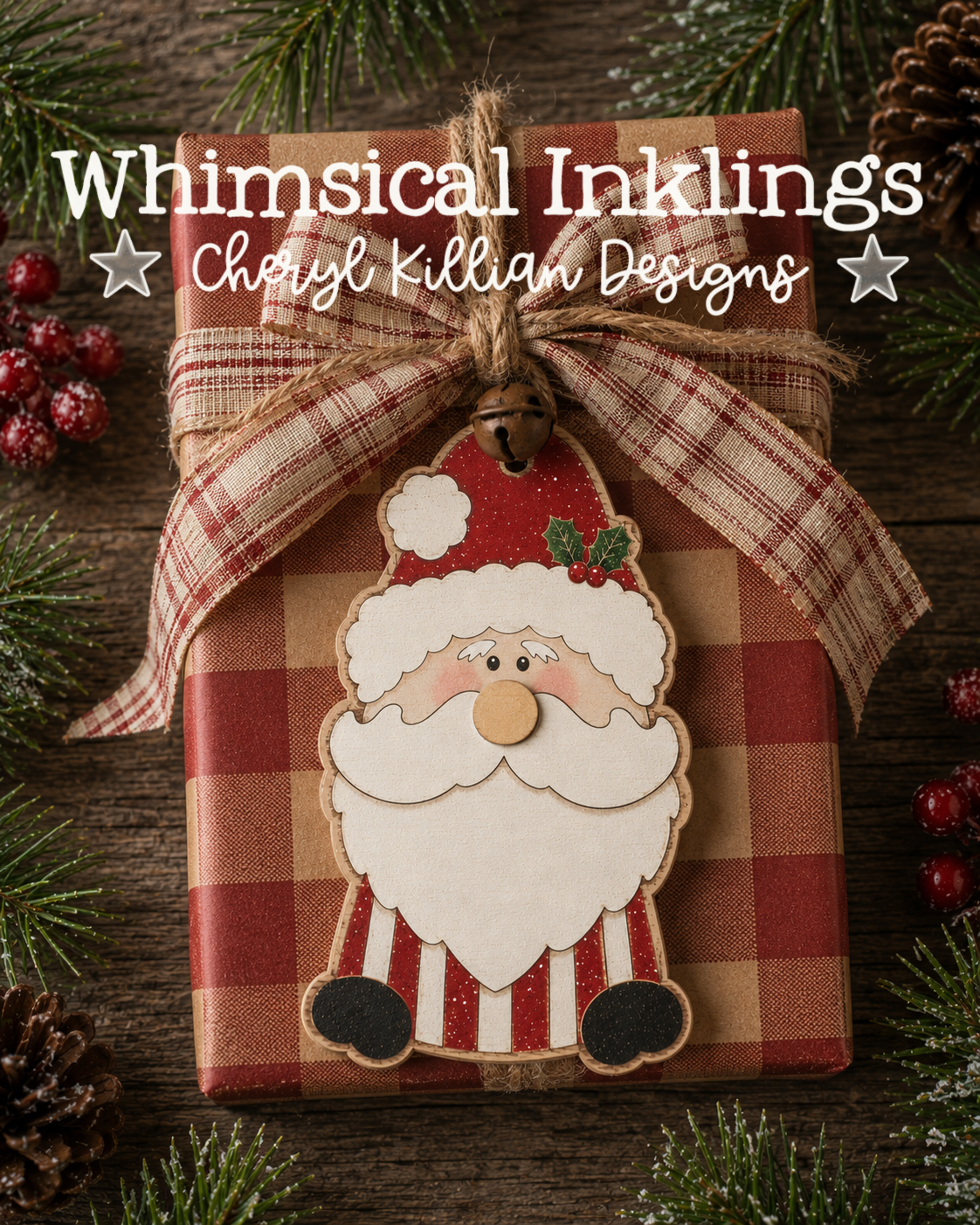 Christmas Claus Ornament Laser SVG| Christmas Laser SVG