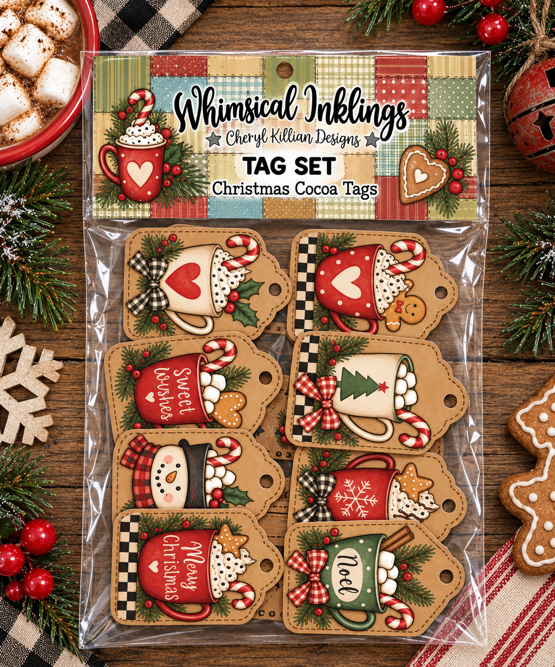 Christmas Cocoa Tag printables