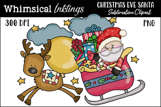 Christmas Eve Santa Sublimation| Christmas Sublimation