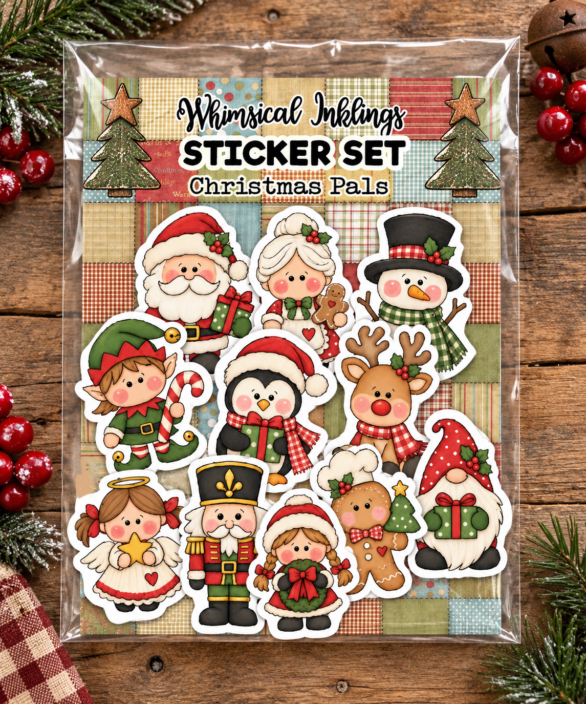 Christmas pals Sticker Pack|  Christmas Stickers