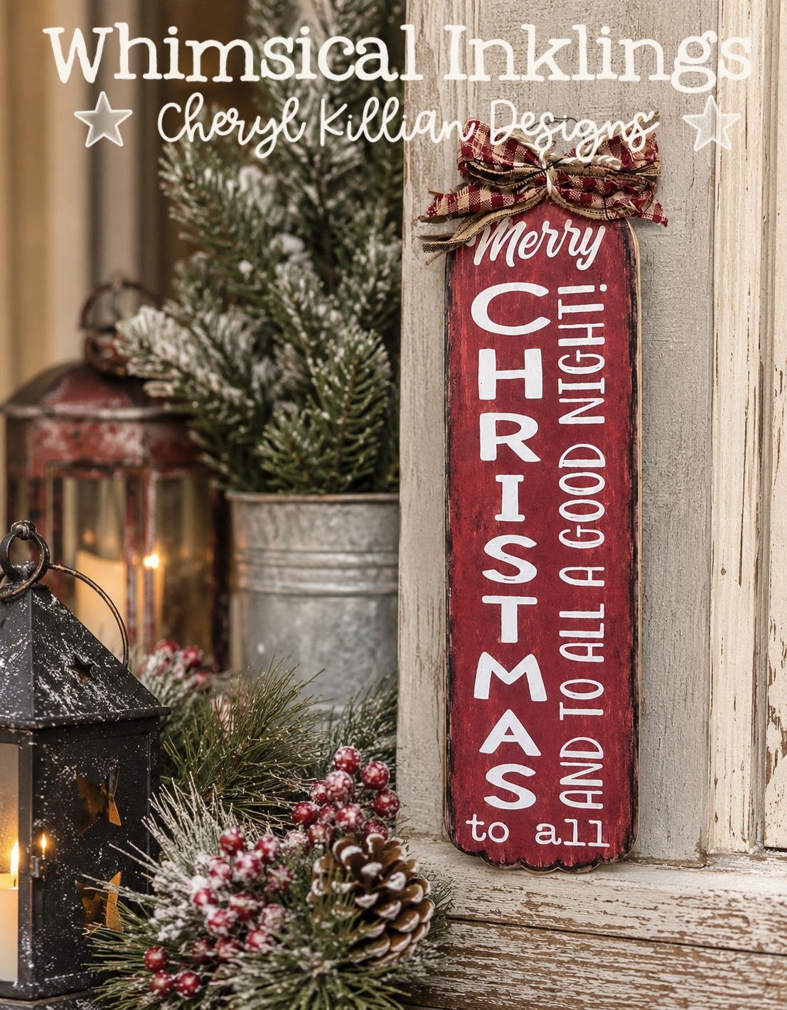 Christmas Sign Set SVG and matching Modge Podge Printables| Laser SVG