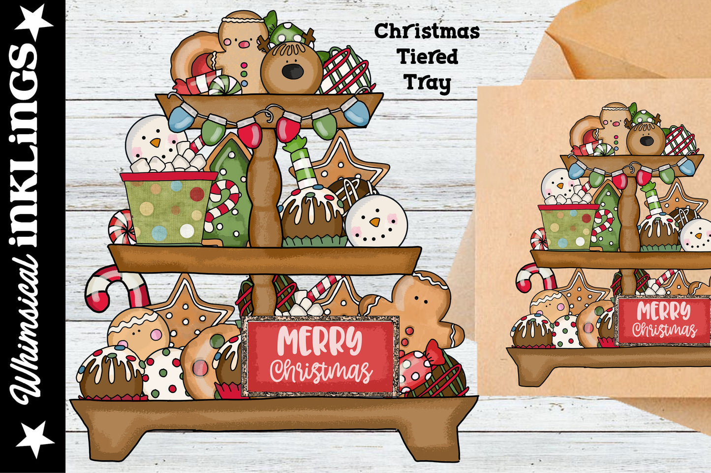 Christmas Tiered Tray Sublimation