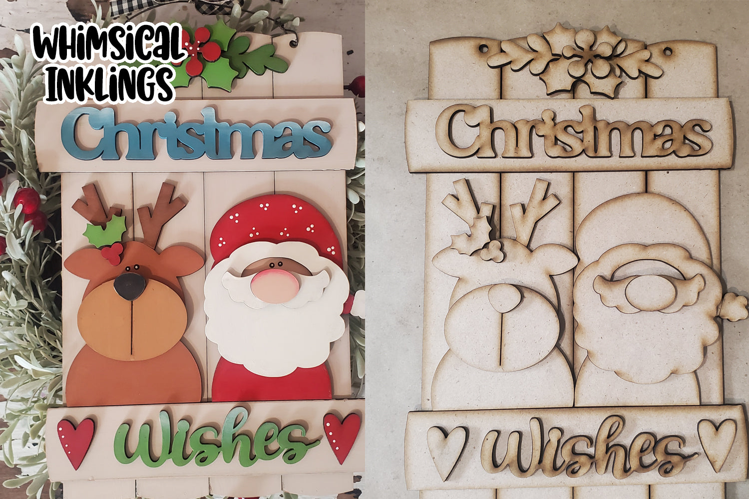 Christmas Wishes Sign DIY Wood Kit – Whimsical Inklings