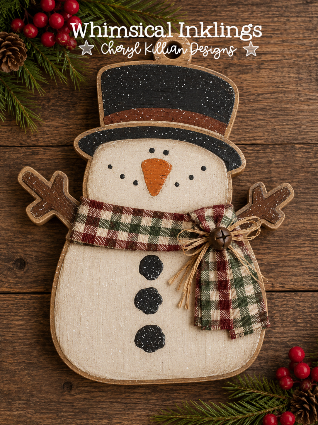 Chubby Snowman Ornament Laser SVG| Christmas Laser SVG
