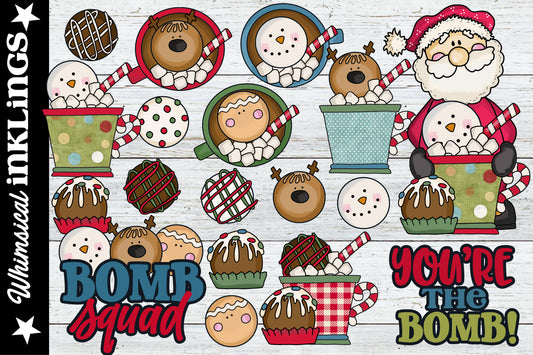 Cocoa Bomb Clipart Collection