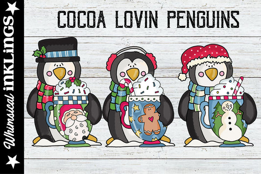 Cocoa Lovin Penguins Sublimation| Christmas Sublimation