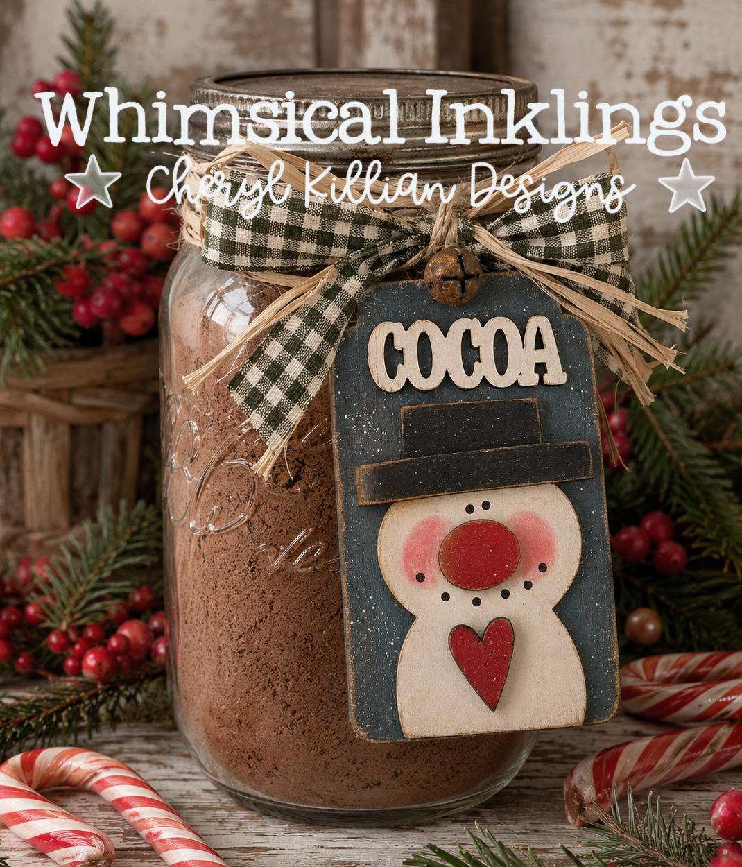 Cocoa Snowman Tag Laser SVG| Christmas Laser SVG