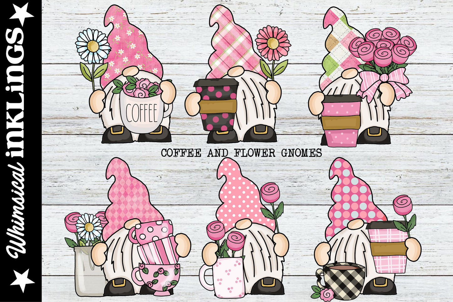 Coffee And Flower Gnomes Sublimations