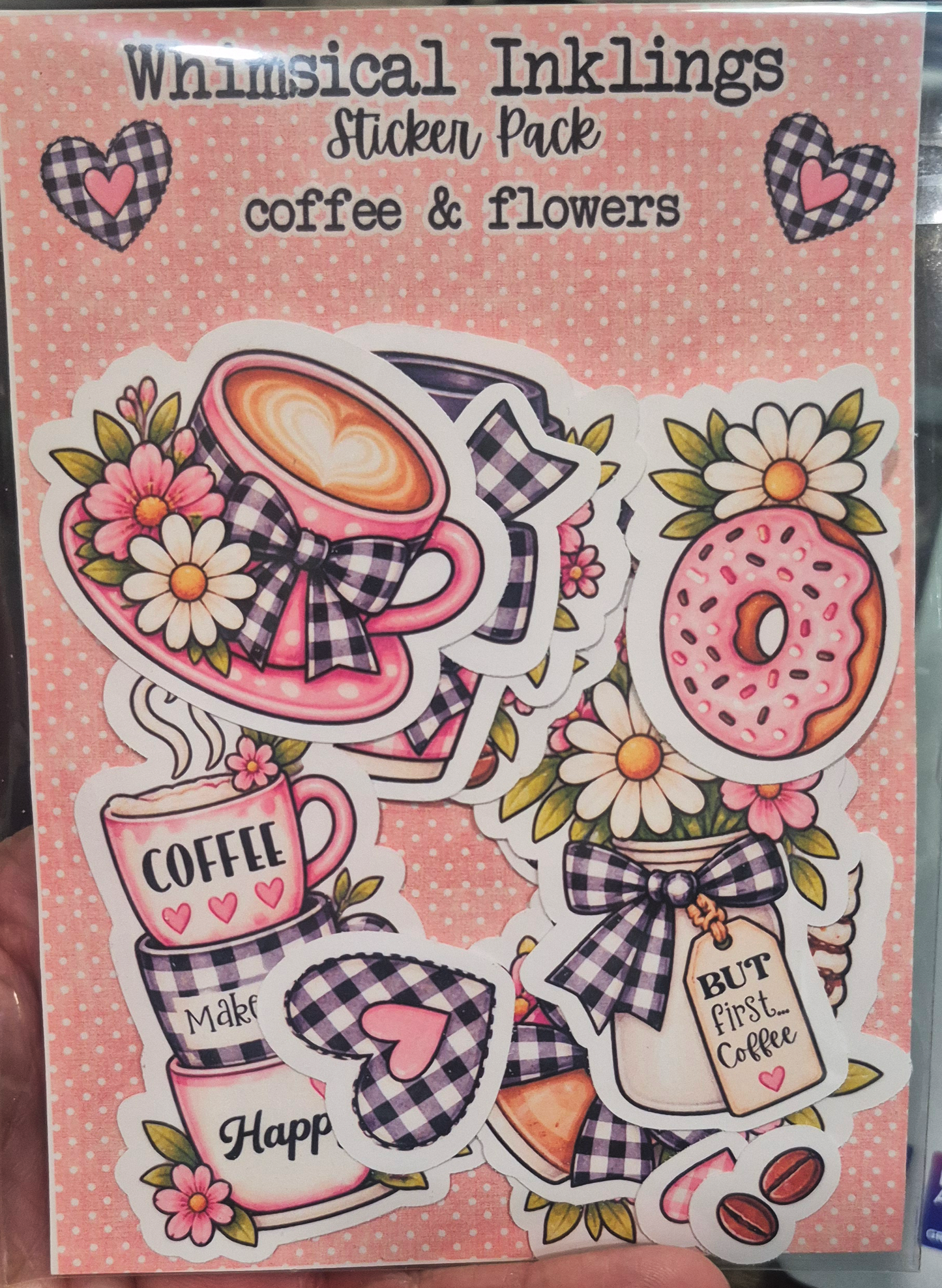 Coffee and Flowers Sticker Pack| Coffee stickers