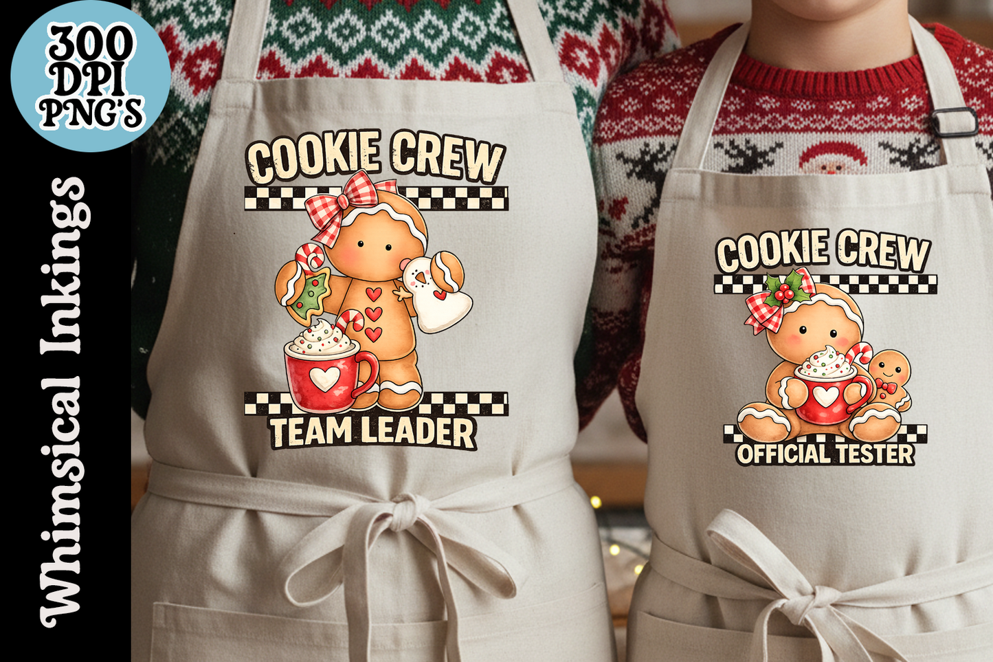 Cookie Crew Gingerbread Set| Gingerbread DTF Designs