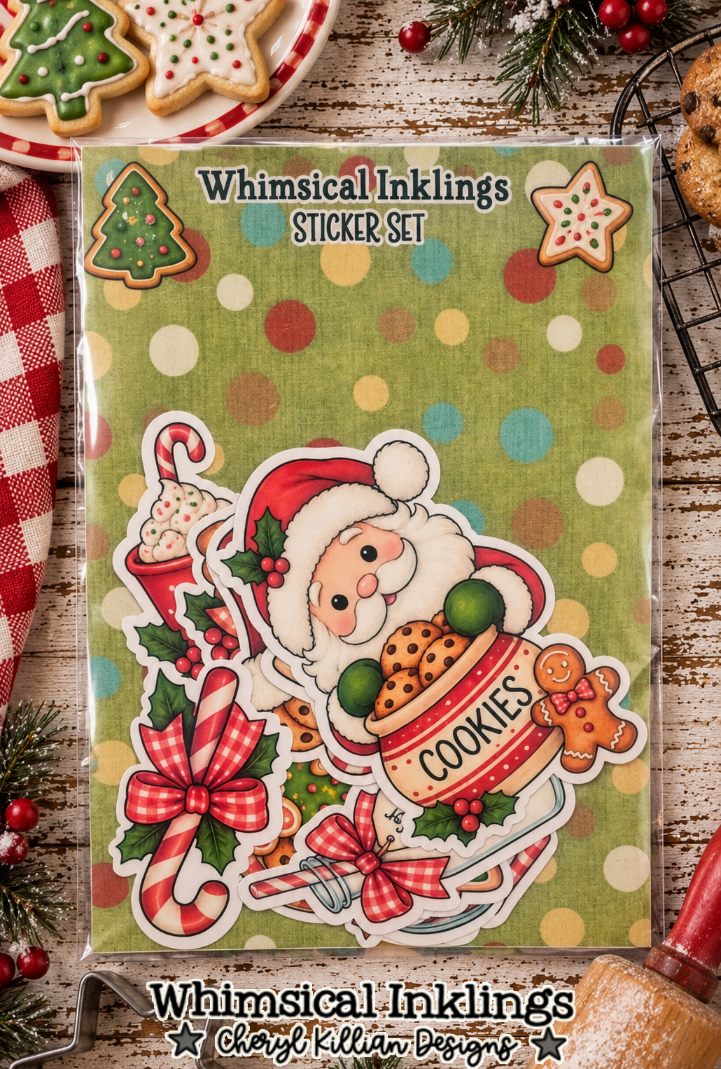 Cookies For Santa Sticker Pack| Christmas Stickers