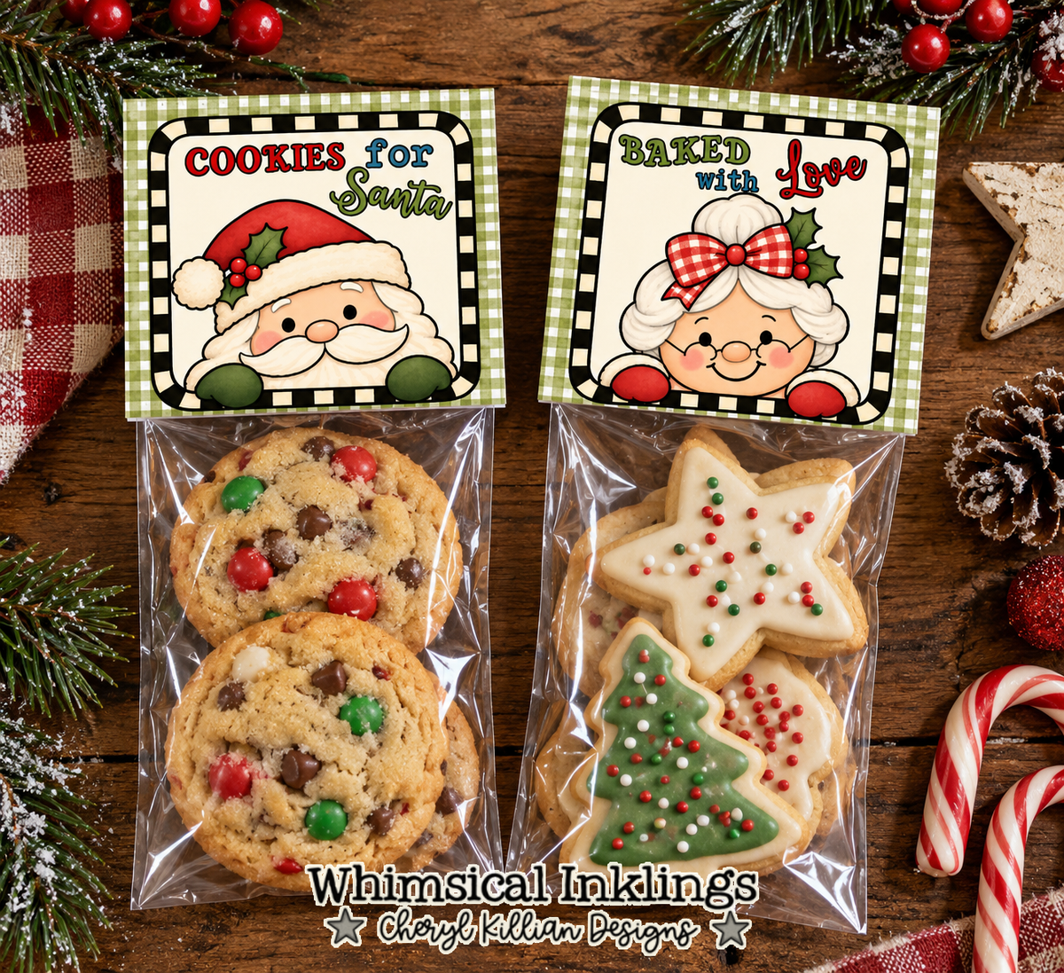 Cookies For Santa Bag Topper Sheet