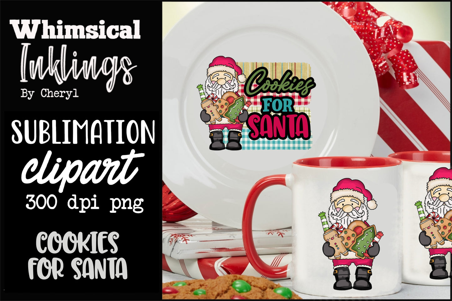 Cookies For Santa Sublimation| Christmas