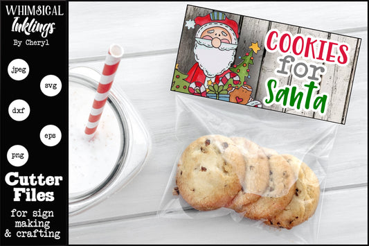 Cookies For Santa Bag Topper