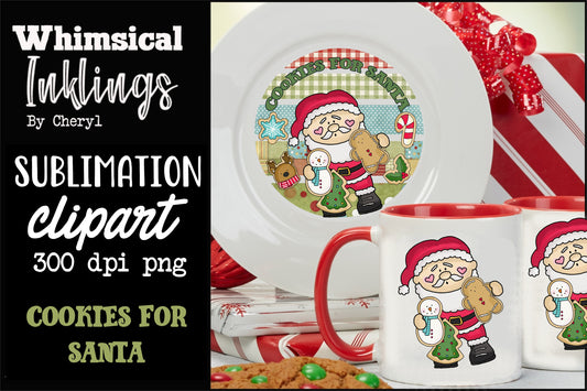 Cookies For Santa Set Sublimation| Christmas