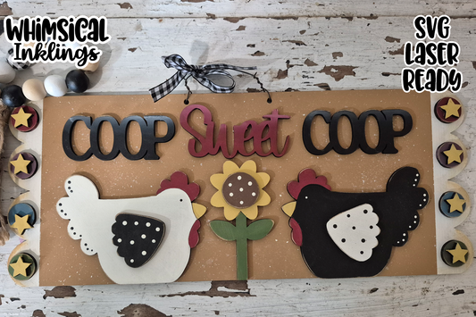 Coop Sweet Coop Sign SVG| Chicken SVG