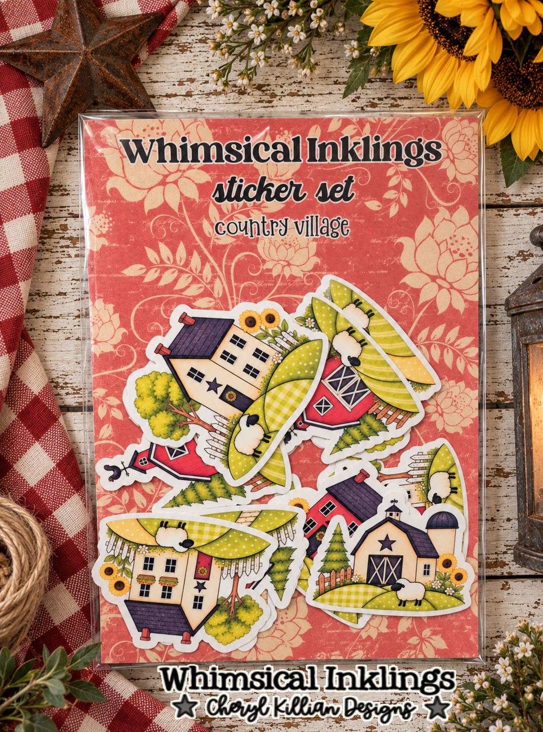 Country Village Sticker Pack| Saltbox House Stickers