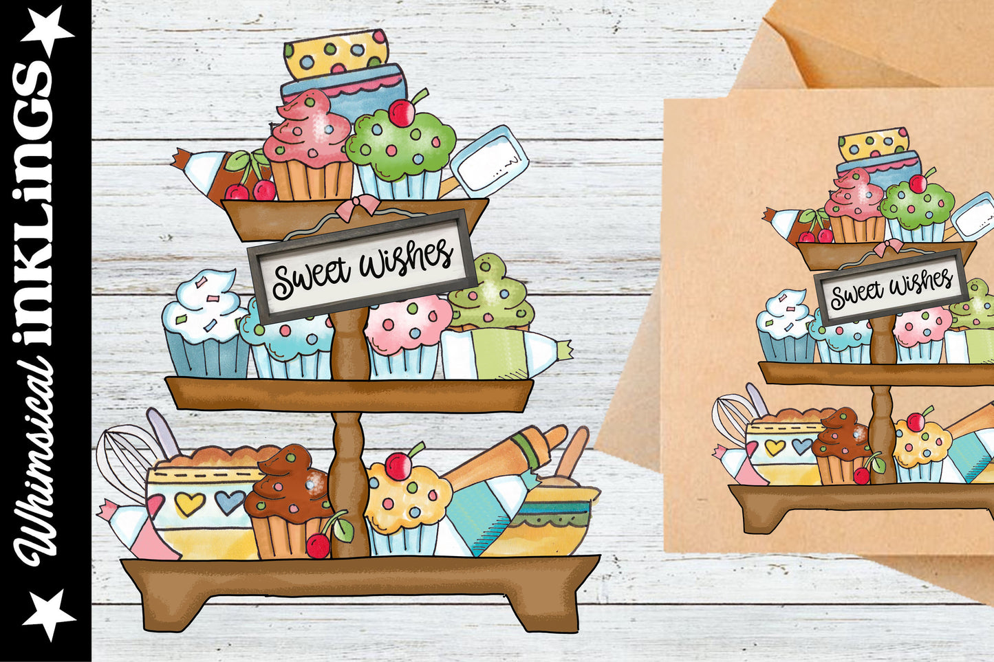 Cupcake Tiered Tray Sublimation