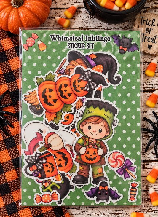 Cute Halloween Sticker Pack| Halloween Sticker Pack