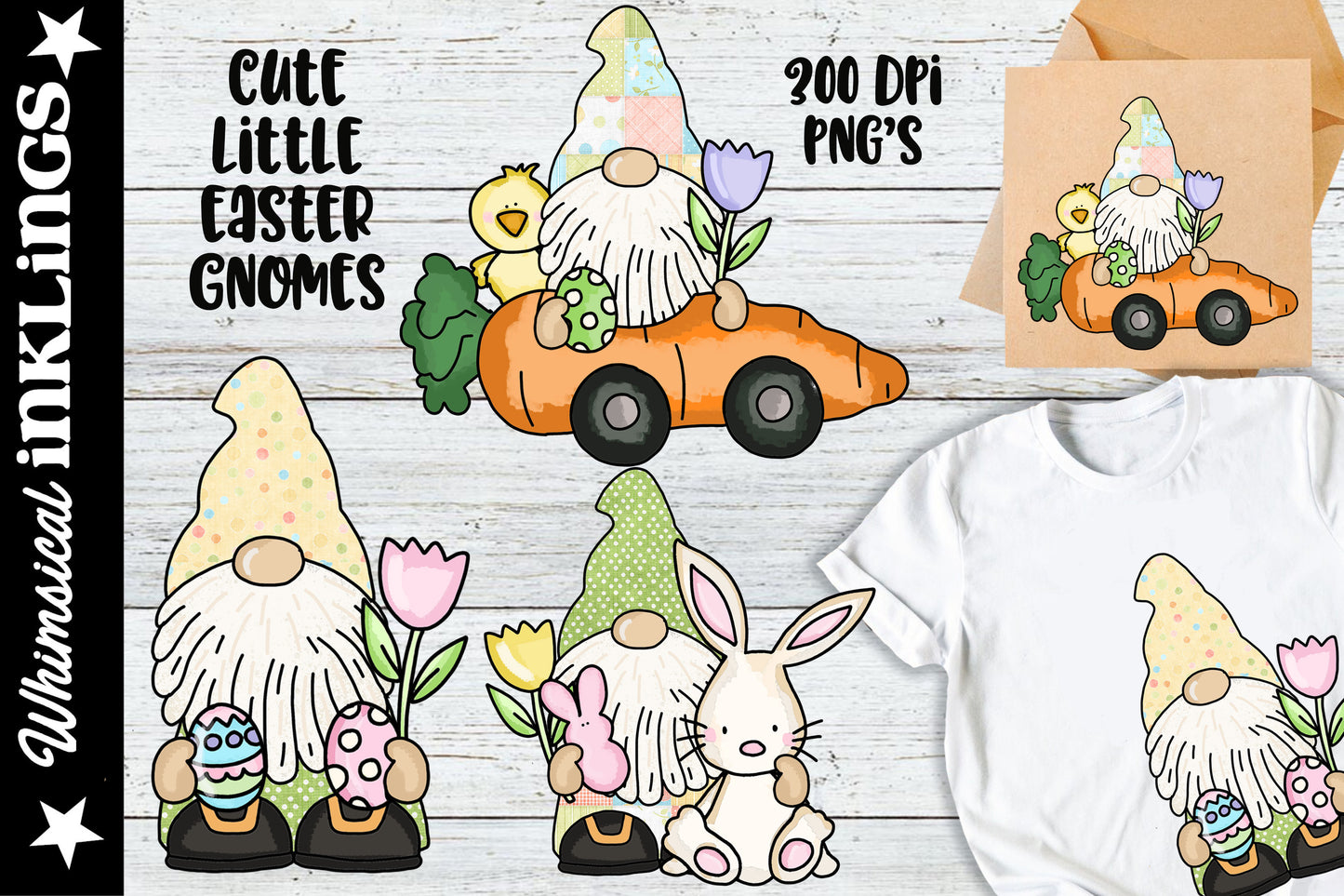 Cute Little Easter Gnomes Sublimation