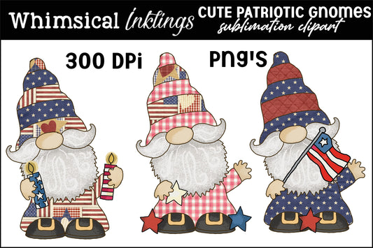 Cute Patriotic Gnomes Sublimation| Americana Sublimation| Fourth Of July