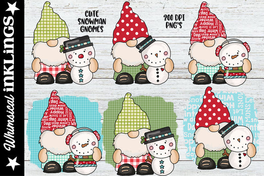 Cute Snowman Gnomes Sublimations