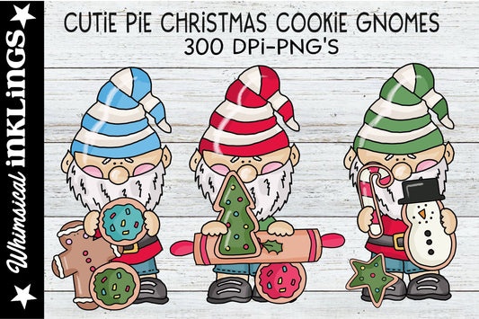 Cutie Pie Christmas Cookie Gnomes| Christmas Sublimation