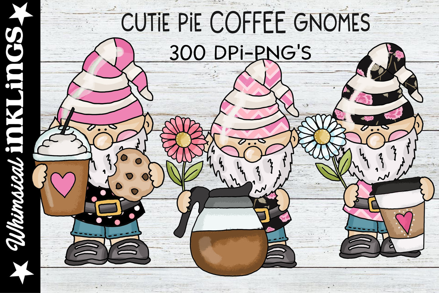 Cutie Pie Coffee Gnomes| Coffee Sublimation
