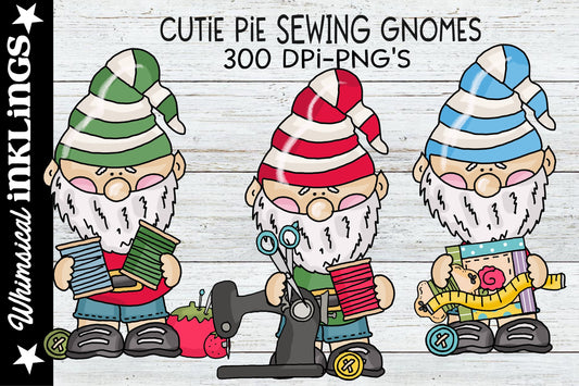 Cutie Pie Sewing Gnomes| Sewing Sublimation