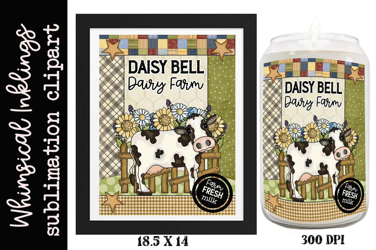 Diasy Bell Dairy Farm Sublimation| Cow