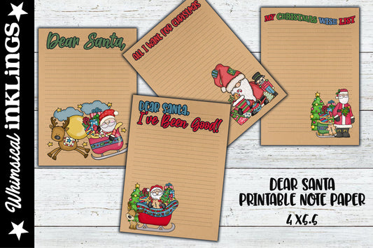 Dear Santa Note Paper