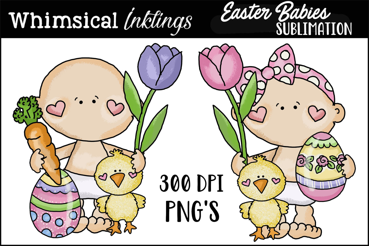 Easter babies Sublimation| Easter Sublimation| Easter Clipart