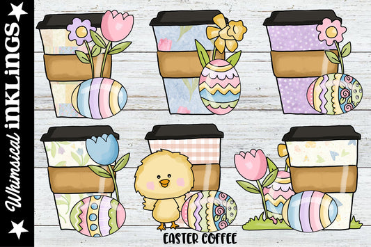 Easter Coffee Sublimation Clipart