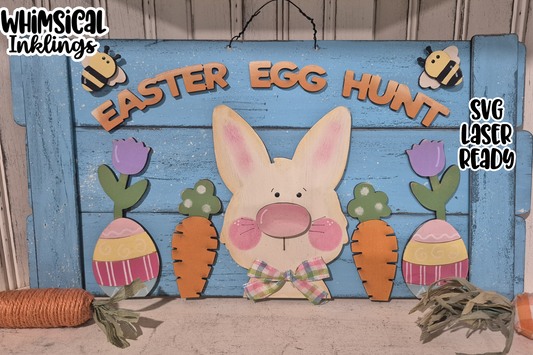 Easter Egg Hunt Sign Laser SVG