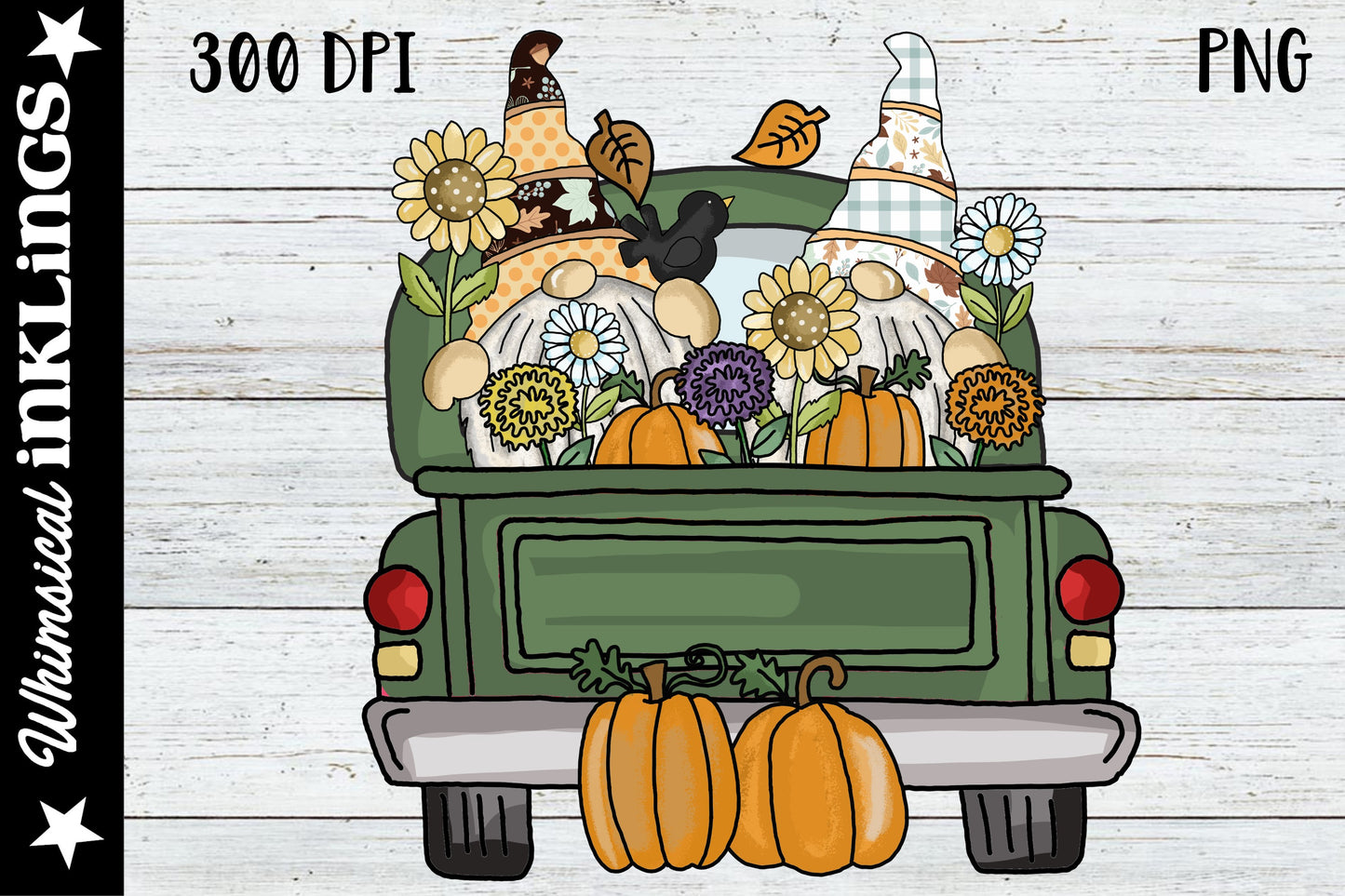 Fall Truck Gnomes Sublimation| Fall Sublimation