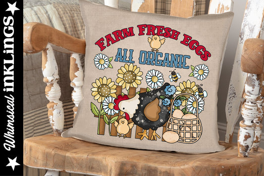 Farm Fresh Eggs All Organic| Chicken Sublimation