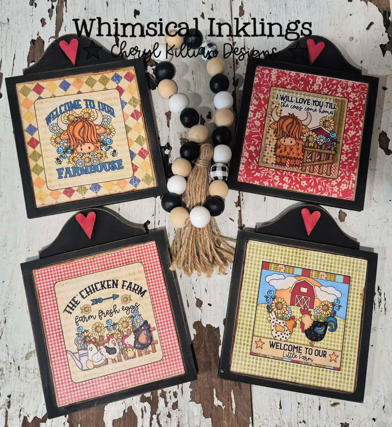 Farm Life Interchangeable Frame and Modge Podge Printables|| Laser SVG