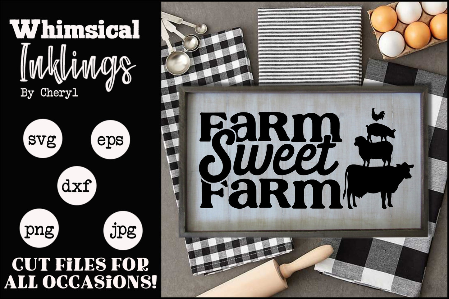 Around The Farm SVG Bundle | Farmhouse Designs| Farm Bundle|