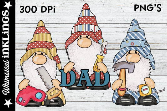 Fathers Day Gnomes| Family Sublimation| Dad