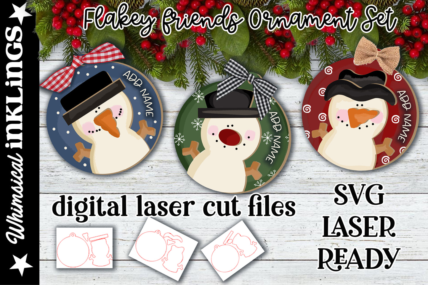 Super Snowman Laser Bundle| Snowmans Laser SVG's| Snowman Designs