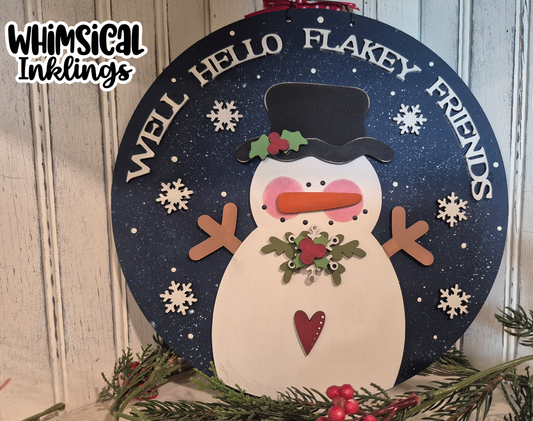 Flakey Friends Sign