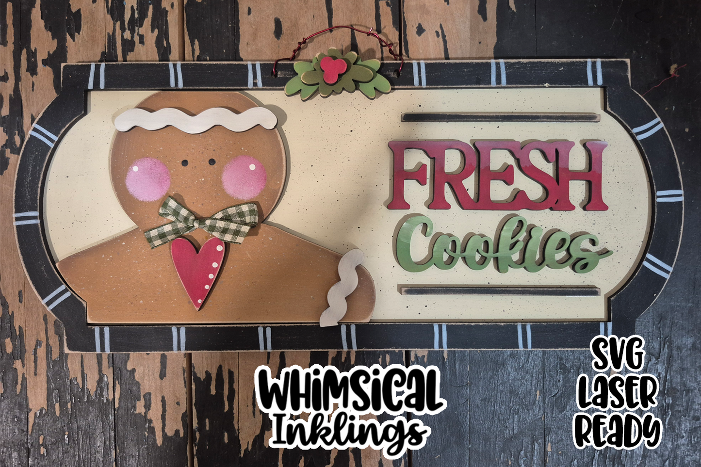 Fresh Cookies Sign Laser SVG
