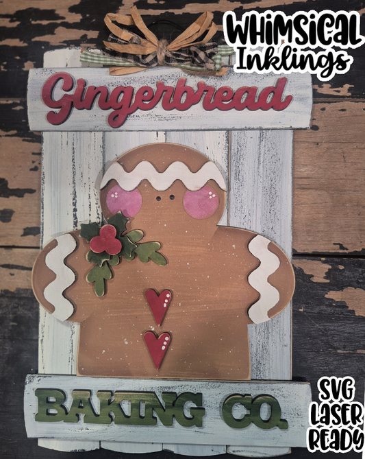 Gingerbread baking Co. Laser SVG