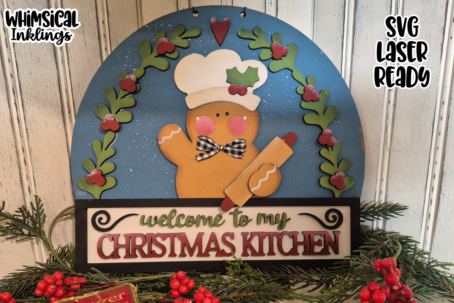 Gingerbread Kitchen Sign| Christmas Kitchen SVG